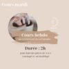 2 Cours hebdomadaire Mardi soir 18h30–20h30